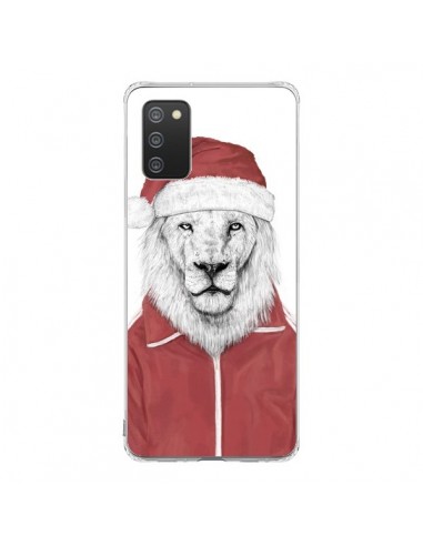 Coque Samsung A02S Santa Lion Père Noel - Balazs Solti