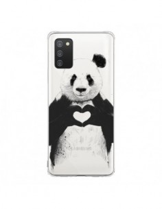 Coque Samsung A02S Panda All You Need Is Love...