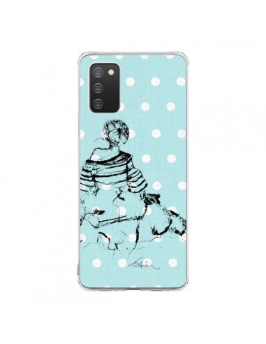 Coque Samsung A02S Croquis Pois Femme Fashion Mode - Cécile