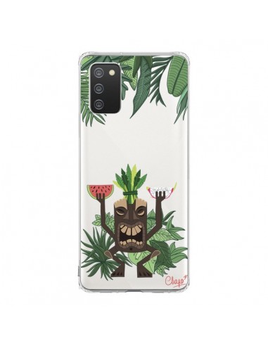 Coque Samsung A02S Tiki Thailande Jungle Bois Transparente - Chapo