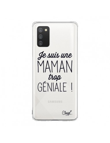 Coque Samsung A02S Je suis une Maman trop Géniale Transparente - Chapo