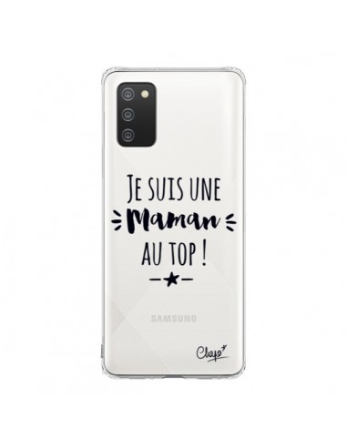 Coque Samsung A02S Je suis une Maman au Top Transparente - Chapo