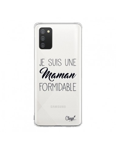 Coque Samsung A02S Je suis une Maman Formidable Transparente - Chapo