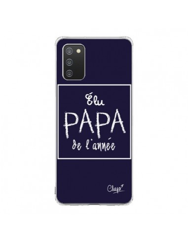 Coque Samsung A02S Elu Papa de l'Année Bleu Marine - Chapo