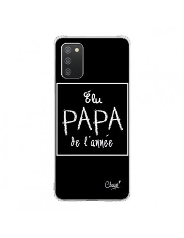 Coque Samsung A02S Elu Papa de l'Année Noir - Chapo