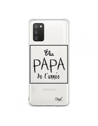 Coque Samsung A02S Elu Papa de l'Année Transparente - Chapo