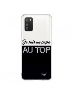 Coque Samsung A02S Je suis un Papa au Top Transparente -...