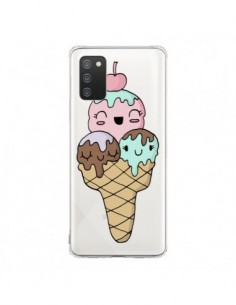 Coque Samsung A02S Ice Cream Glace Summer Ete Cerise...
