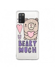 Coque Samsung A02S I Love You Beary Much Nounours...