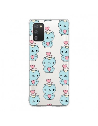 Coque Samsung A02S Hamster Love Amour Transparente - Claudia Ramos