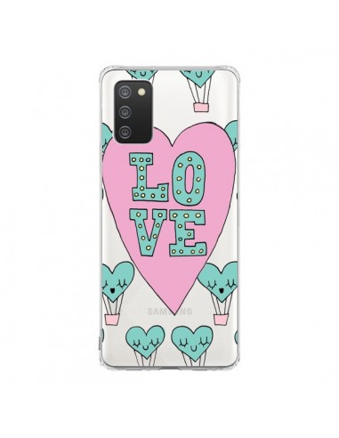 Coque Samsung A02S Love Nuage Montgolfier Transparente - Claudia Ramos