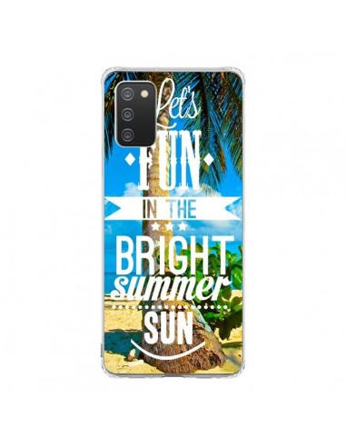 Coque Samsung A02S Fun Summer Sun _té - Eleaxart