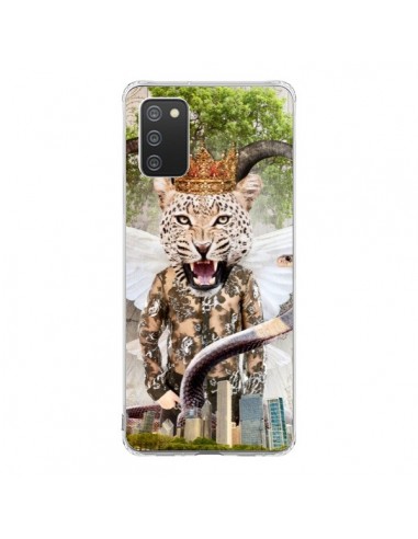 Coque Samsung A02S Hear Me Roar Leopard - Eleaxart