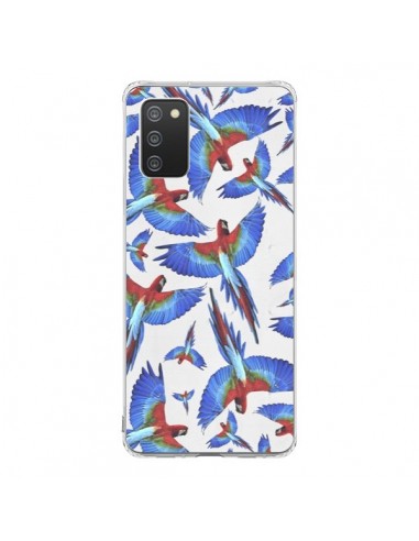 Coque Samsung A02S Perroquets Parrot - Eleaxart