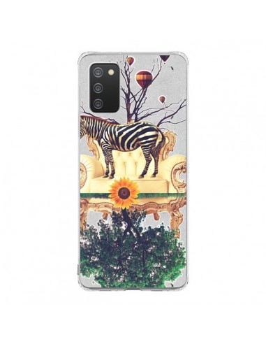 Coque Samsung A02S Zebre The World - Eleaxart