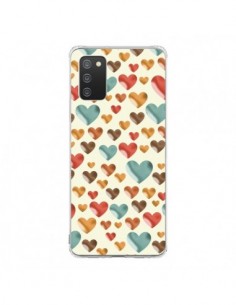 Coque Samsung A02S Coeurs Color_s - Eleaxart