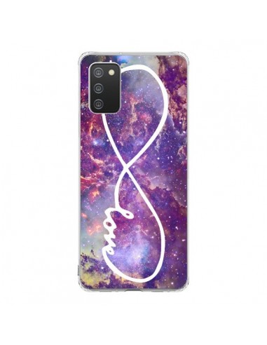 Coque Samsung A02S Love Forever Infini Galaxy - Eleaxart
