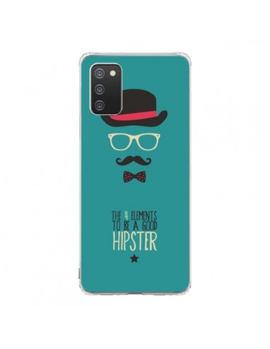 Coque Samsung A02S Chapeau, Lunettes, Moustache, Noeud Papillon To Be a Good Hipster - Eleaxart