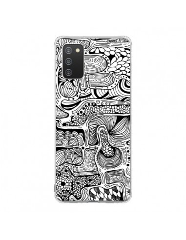 Coque Samsung A02S Reflejo Reflet Noir et Blanc - Eleaxart