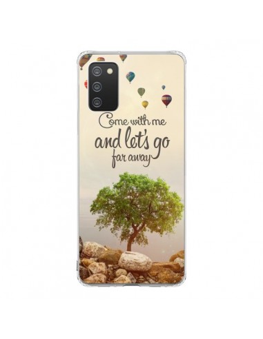 Coque Samsung A02S Let's Go Far Away Ballons - Eleaxart