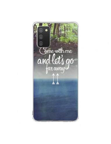 Coque Samsung A02S Let's Go Far Away Forest Foret - Eleaxart