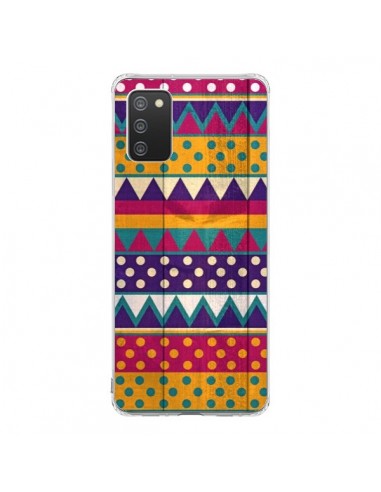 Coque Samsung A02S Mexican Triangle Aztec Azteque - Eleaxart