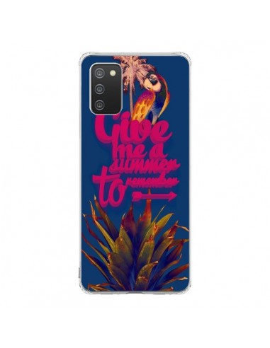 Coque Samsung A02S Give me a summer to remember souvenir paysage - Eleaxart