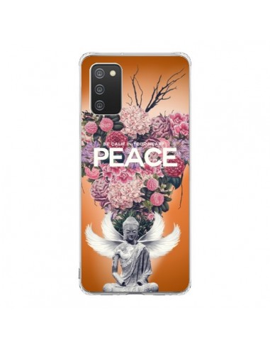 Coque Samsung A02S Peace Fleurs Buddha - Eleaxart