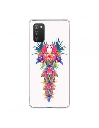 Coque Samsung A02S Parrot Kingdom Royaume Perroquet - Eleaxart