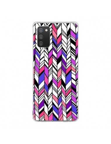 Coque Samsung A02S Graphic Azteque Rose Violet -  Léa Clément