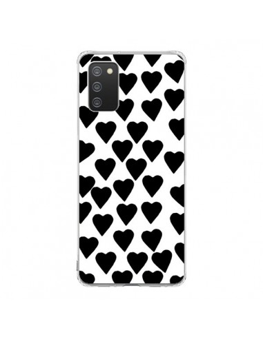 Coque Samsung A02S Coeur Noir - Project M