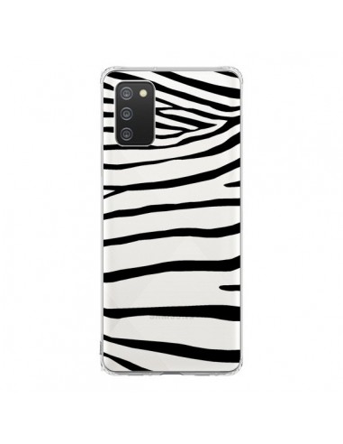 Coque Samsung A02S Zebre Zebra Noir Transparente - Project M