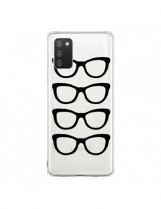 Coque Samsung A02S Sunglasses Lunettes Soleil Noir...