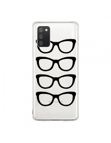 Coque Samsung A02S Sunglasses Lunettes Soleil Noir Transparente - Project M