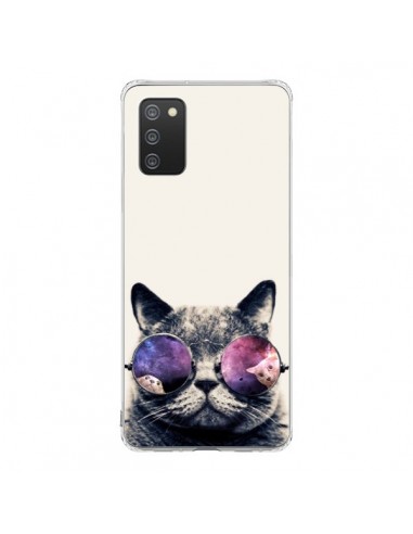 Coque Samsung A02S Chat à lunettes - Gusto NYC