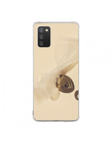 Coque Samsung A02S Key to my heart Clef Amour - Irene Sneddon