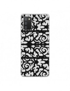Coque Samsung A02S Abstrait Noir et Blanc - Irene Sneddon
