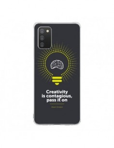 Coque Samsung A02S Creativity is contagious, Einstein -...