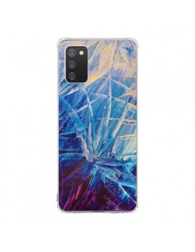 Coque Samsung A02S Fleurs Violettes françaises - Ebi Emporium