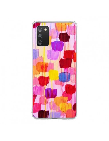 Coque Samsung A02S Pois Roses Dottie - Ebi Emporium