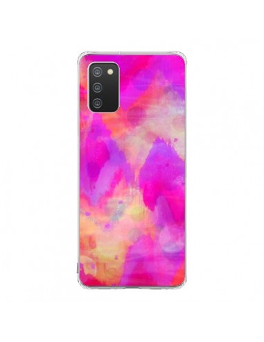 Coque Samsung A02S Coeur Tribal Rose - Ebi Emporium