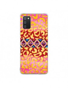 Coque Samsung A02S Tribal Leopard Rose - Ebi Emporium