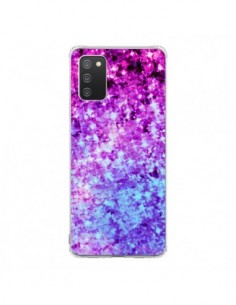 Coque Samsung A02S Radiant Orchid Galaxy Paillettes - Ebi...