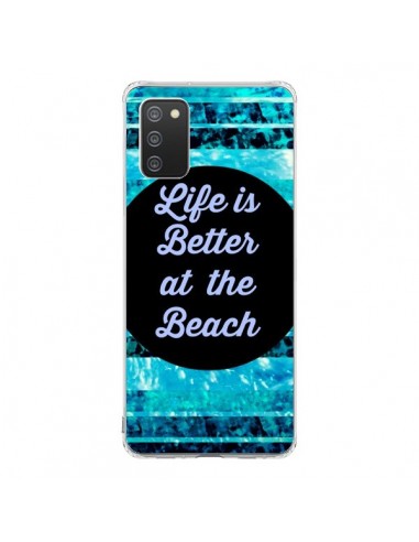 Coque Samsung A02S Life is Better at The Beach - Ebi Emporium