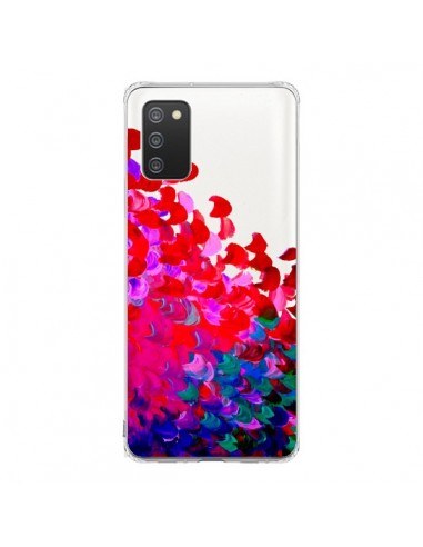 Coque Samsung A02S Creation in Color Pink Rose Transparente - Ebi Emporium