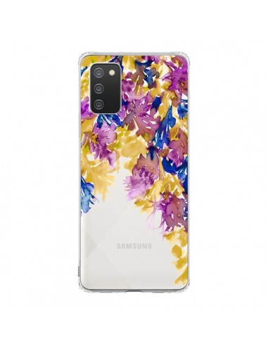 Coque Samsung A02S Cascade Florale Transparente - Ebi Emporium