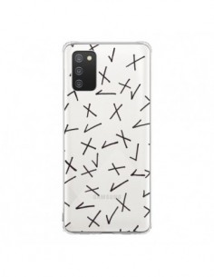 Coque Samsung A02S Cross Croix Check Transparente - Ebi...