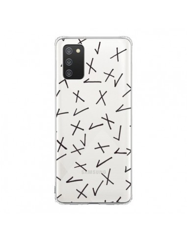 Coque Samsung A02S Cross Croix Check Transparente - Ebi Emporium