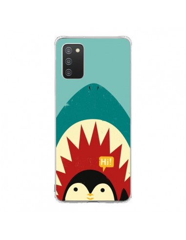 Coque Samsung A02S Pingouin Requin - Jay Fleck