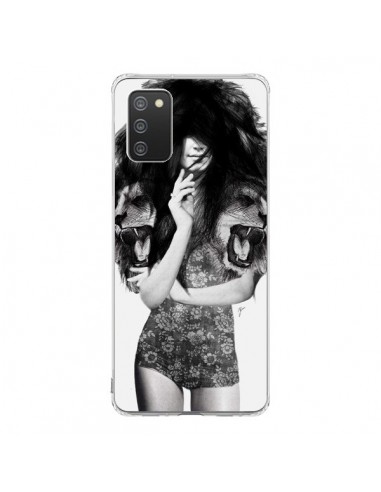 Coque Samsung A02S Femme Lion - Jenny Liz Rome